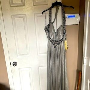 Sequin gown high low train jianini